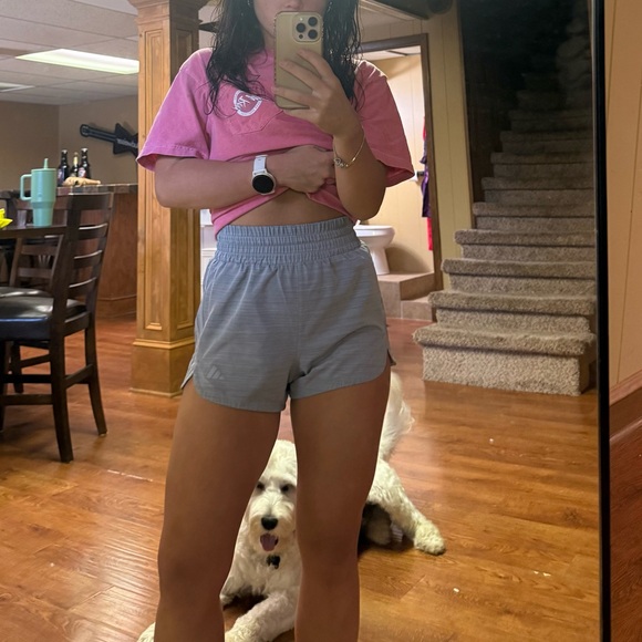 adidas Light Gray Athletic Shorts for Women - Picture 1 of 1